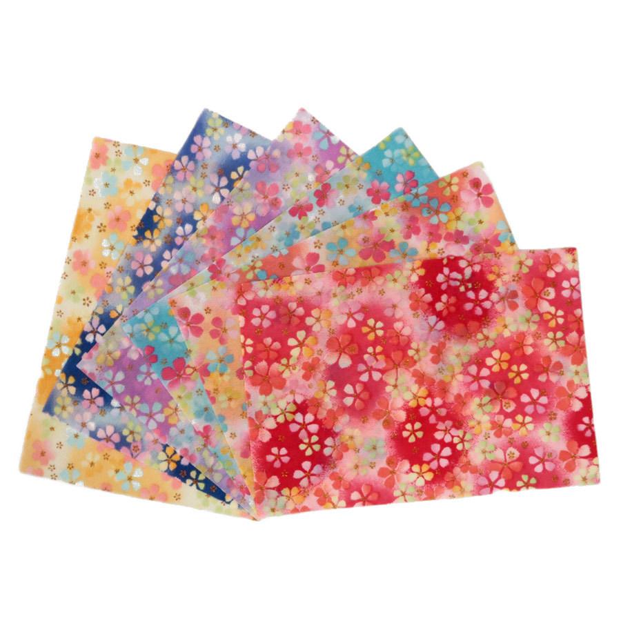 一越ちりめん生地 ふうわり花12色セット 約25×17cm |  | 08