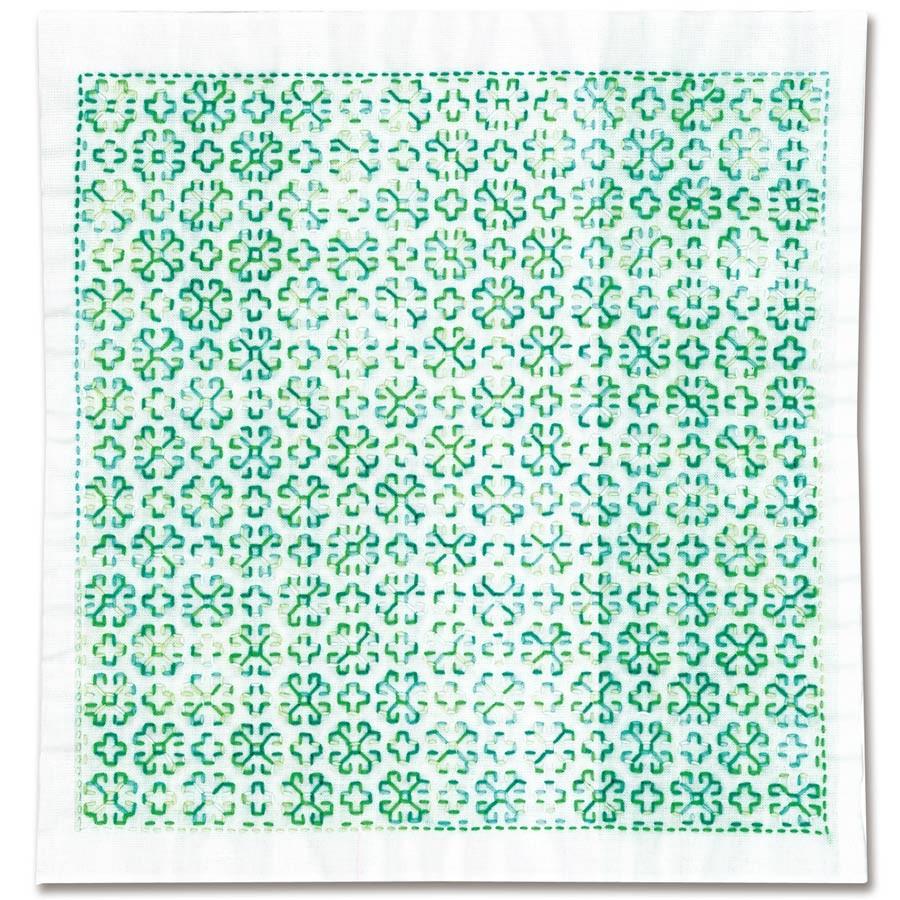 刺し子キット・一目刺しの花ふきん・マーガレット（白） | 