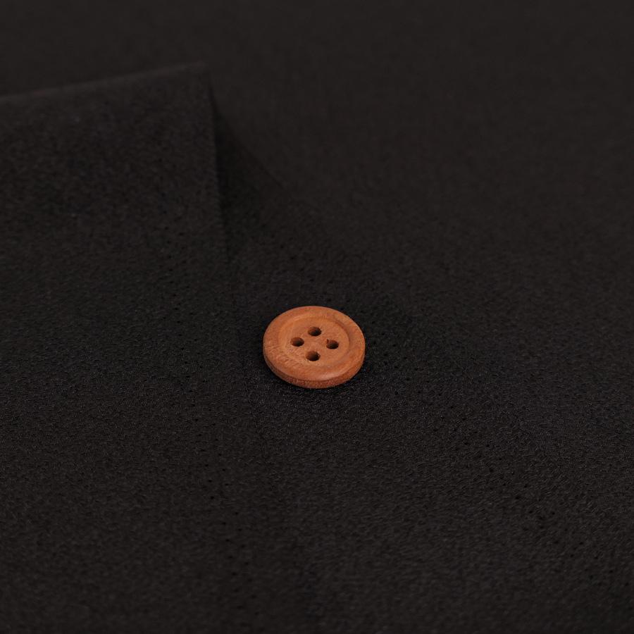 無地ポリエステルちりめん(黒) 10cm単位 切り売り |  | 01