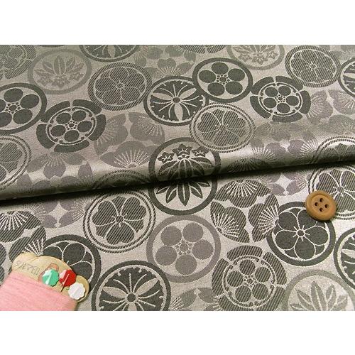 ジャカード家紋尽くし(金) 10cm単位 切り売り | 