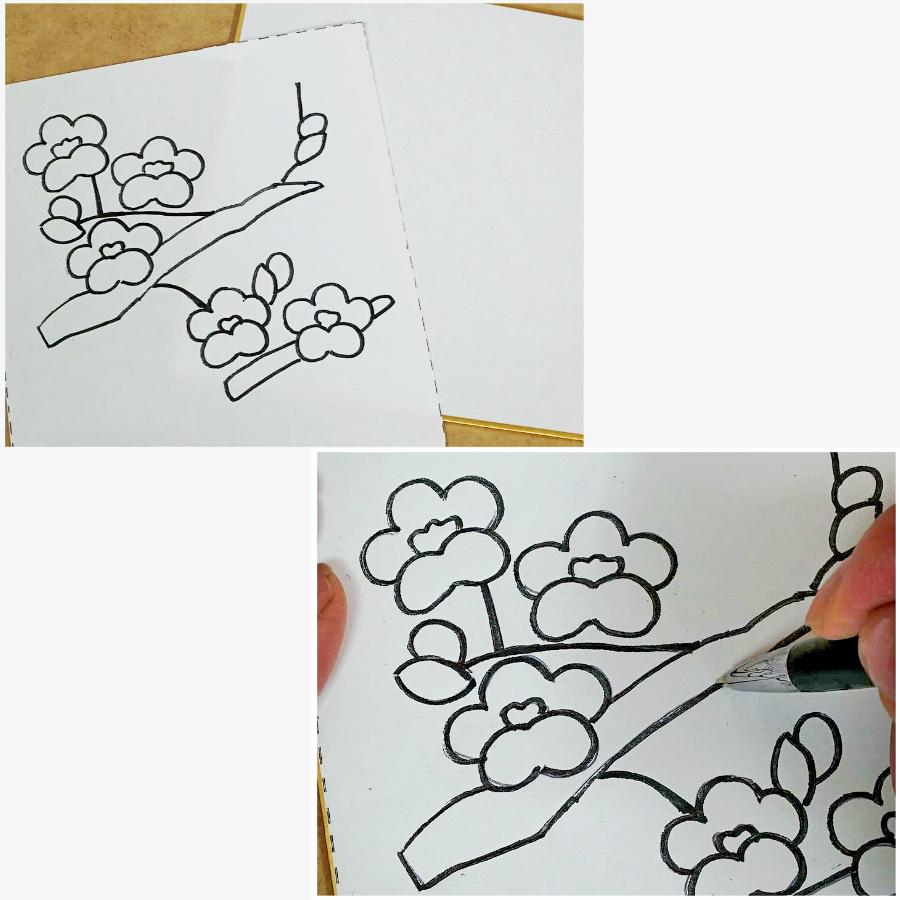 和紙ちぎり絵キット ミニ壁掛け 梅 Tk Cg1 Ume 布がたり ヤフー店 通販 Yahoo ショッピング