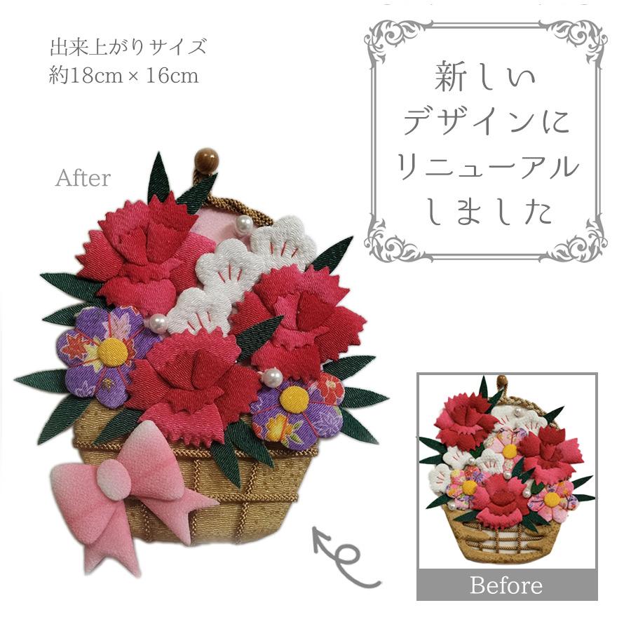 押絵キット カーネーションの花籠(新仕様) : 布がたり ヤフー店 - 通販