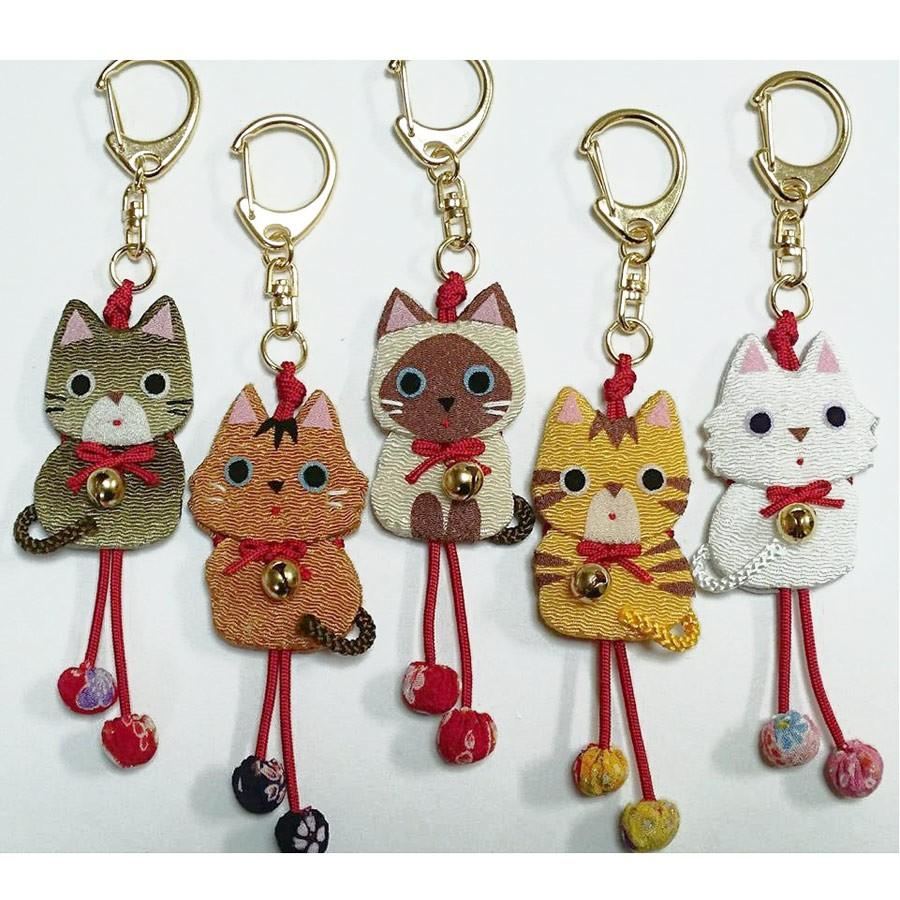 ちりめん手芸キット にゃんこのキーホルダー | 