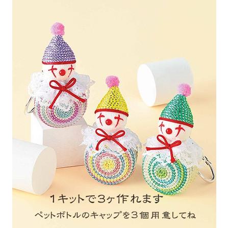 キット・ペットボトルのキャップで作るエコキーホルダー・ピエロ