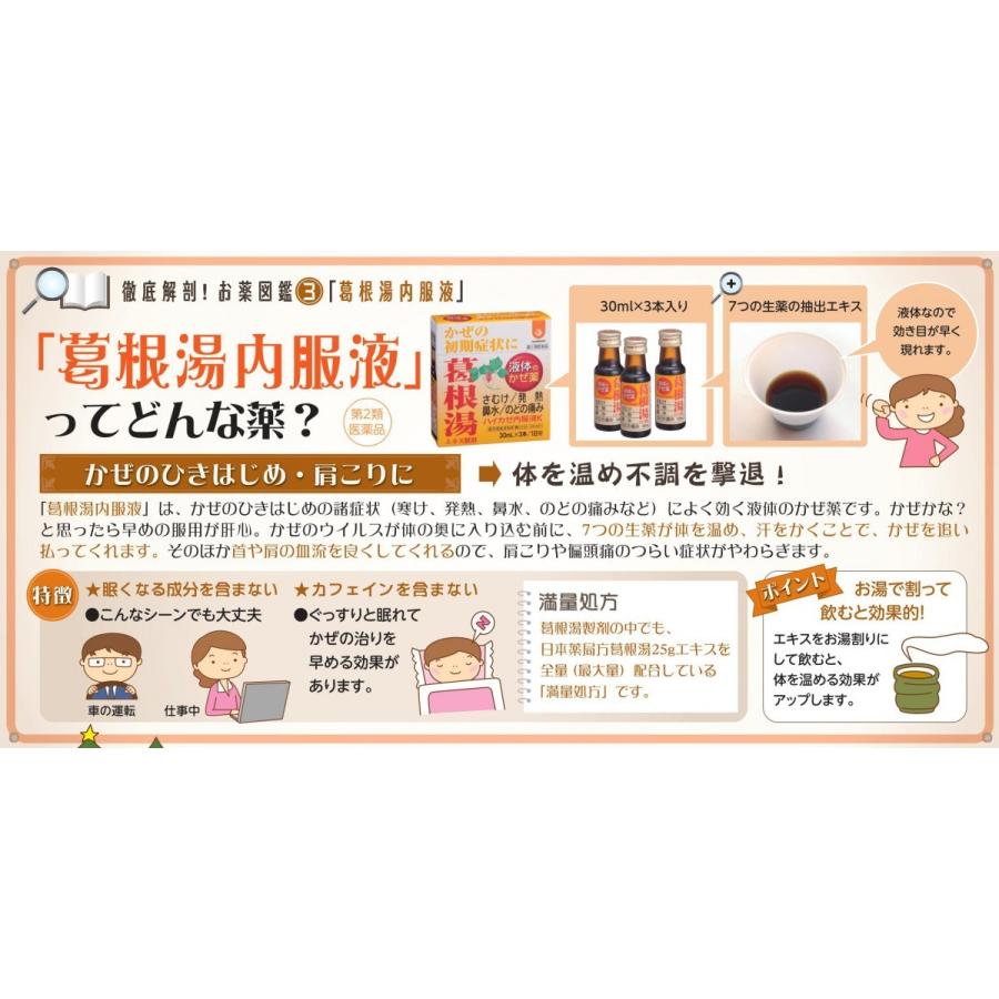 飲み薬 漢方 風邪薬 廣貫堂 葛根湯 ハイカゼ内服液K 30ml×3本 満量処方