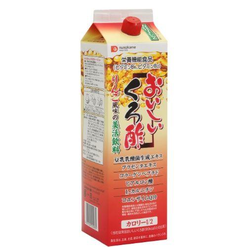 飲む酢 黒酢 おいしいくろ酢 カロリーハーフ 1800ml 布亀 爆買 : 布亀