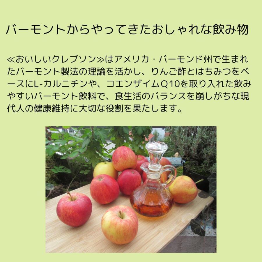 おいしいクレブソン(りんご酢)カロリー1/2(6本セット) おいしいクレブソン（りんご酢）カロリーハーフ ［2本セット