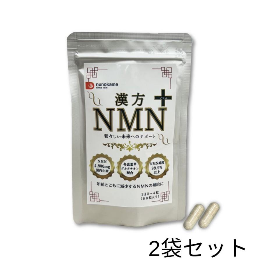 NMN エヌエムエヌ サプリメント 漢方NMN＋ 2袋セット 冬虫夏草