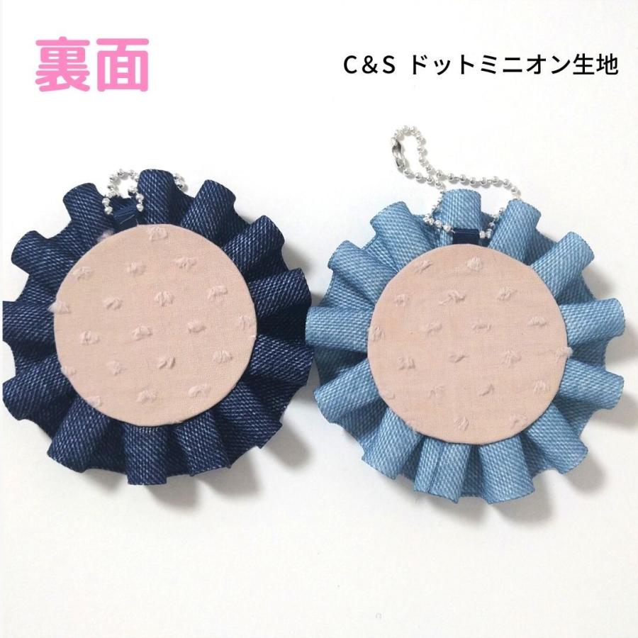 マタニティマーク ロゼット デニム風 リボン かわいい ちびすけ