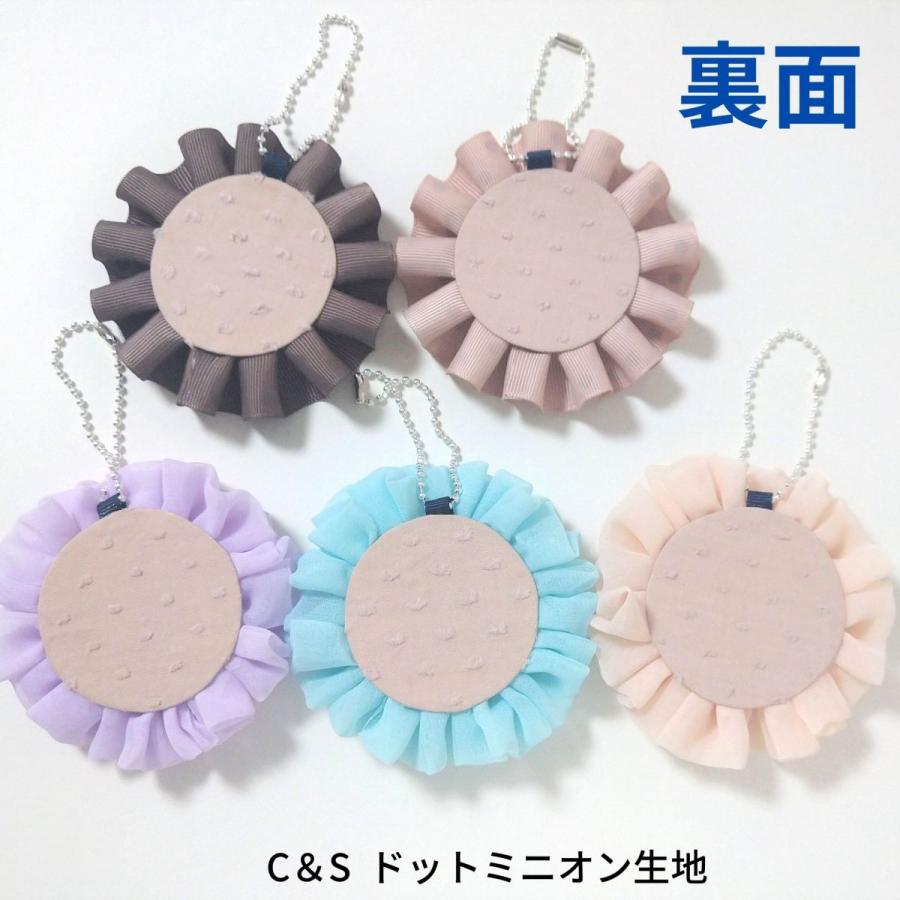 ロゼット 花粉症 表記 キーホルダー バッグチャーム かわいい ちびすけ