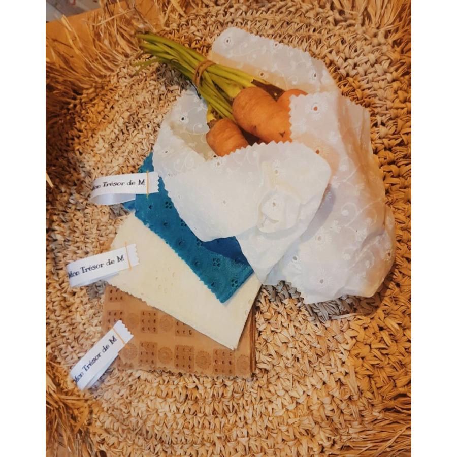 エコラップ Lサイズ 柄はおまかせ 50×50cm みつろうラップ ビーワックス フードラップ バリ島 ハンドメイド ビーズワックスラップ |  | 05