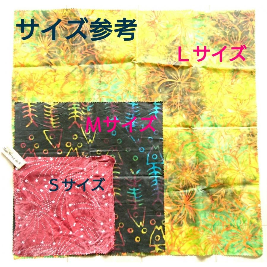 エコラップ Mサイズ 柄はおまかせ 30×30cm みつろうラップ ビーワックス フードラップ バリ島 ハンドメイド ビーズワックスラップ |  | 10