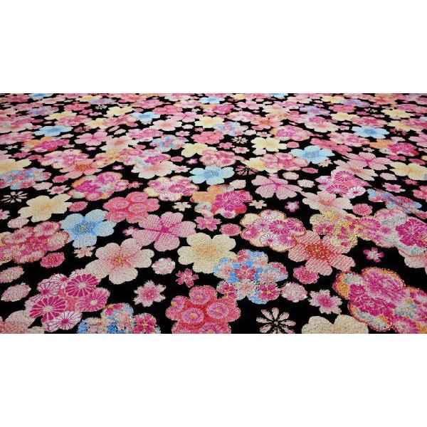 四季彩爛漫シリーズ 綿ちりめん風エンボス和柄 和調 金粉桜花 四季彩爛漫シリーズ 綿ちりめん風エンボス和柄 和調 金粉桜花