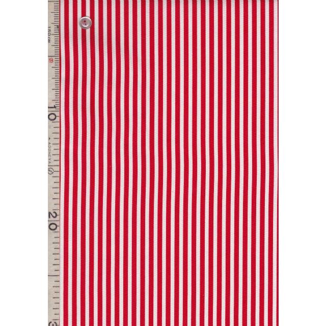 約4mm幅レッド系ストライプ ブロード ロンドンストライプ 9色 1m単位