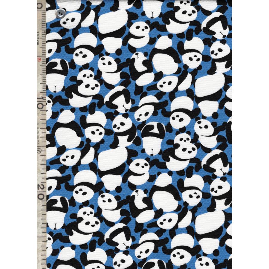 FUWARI 染布 オックス カモフラージュ パンダ ブルー系地 5色 1m単位