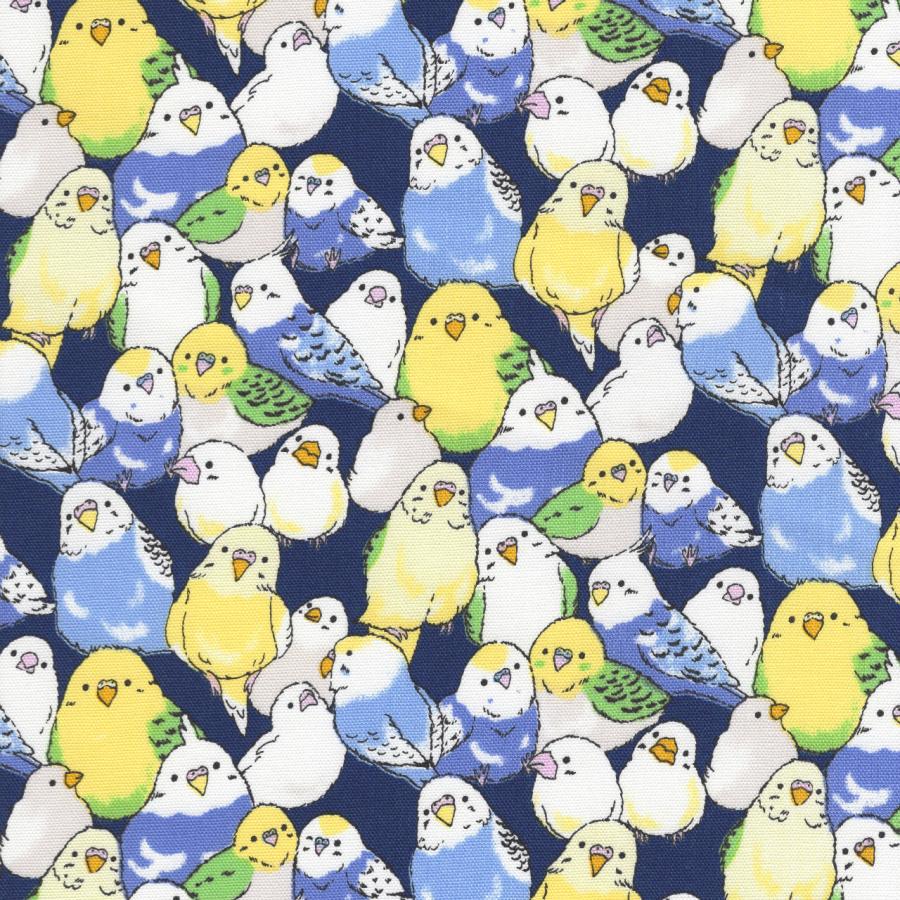 インコ柄  【オーダー生地見本】 インコ柄【オーダー生地見本】 和装小物（帯・半襟） ようか＠オーダ