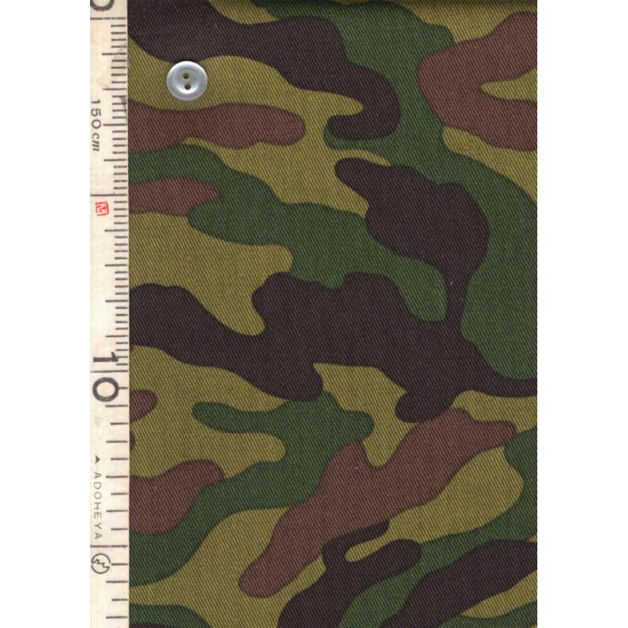 ツイル 迷彩柄 カモフラージュ グリーン系 3色 1m単位 生地 布 迷彩