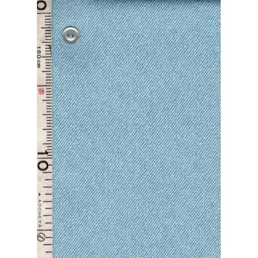 オックス デニム調 無地 スカイブルー系 3色 1m単位 生地 布