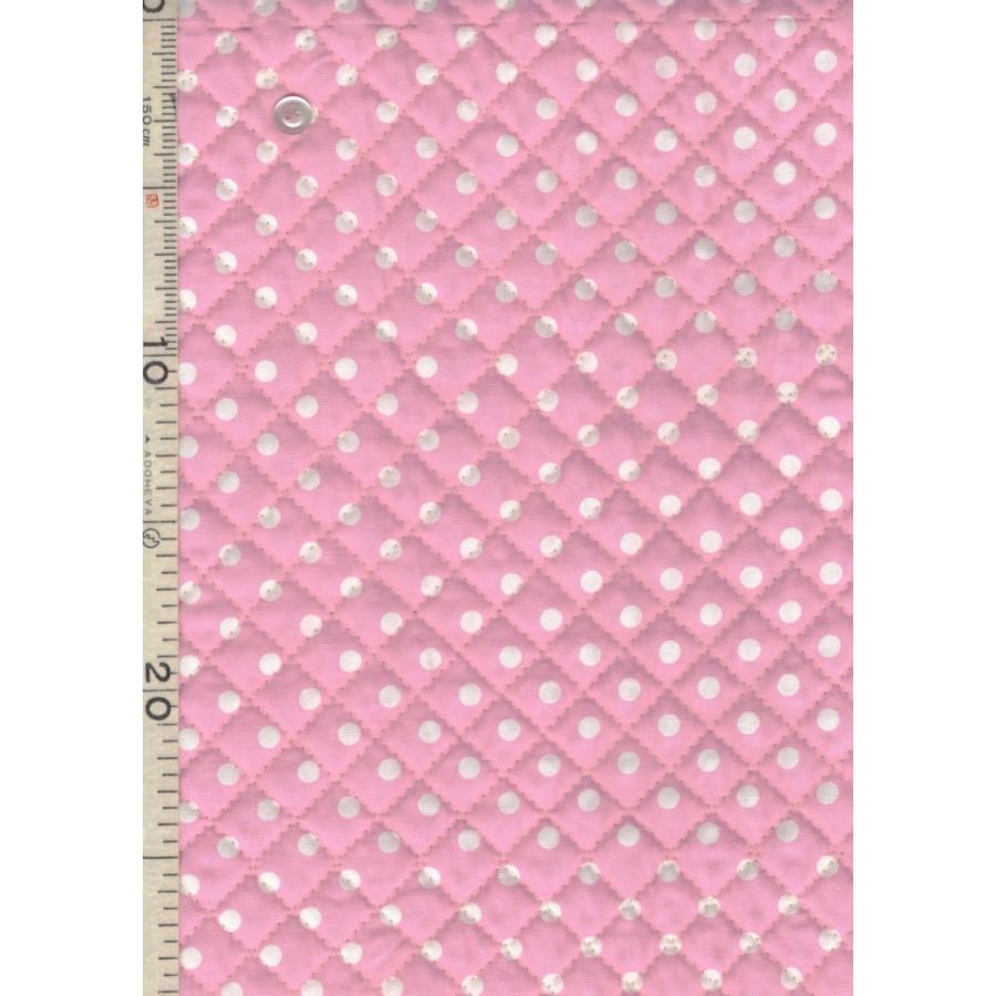 キルティング 約7mm水玉 ピンク系 1m単位 生地 布 キルト ドット