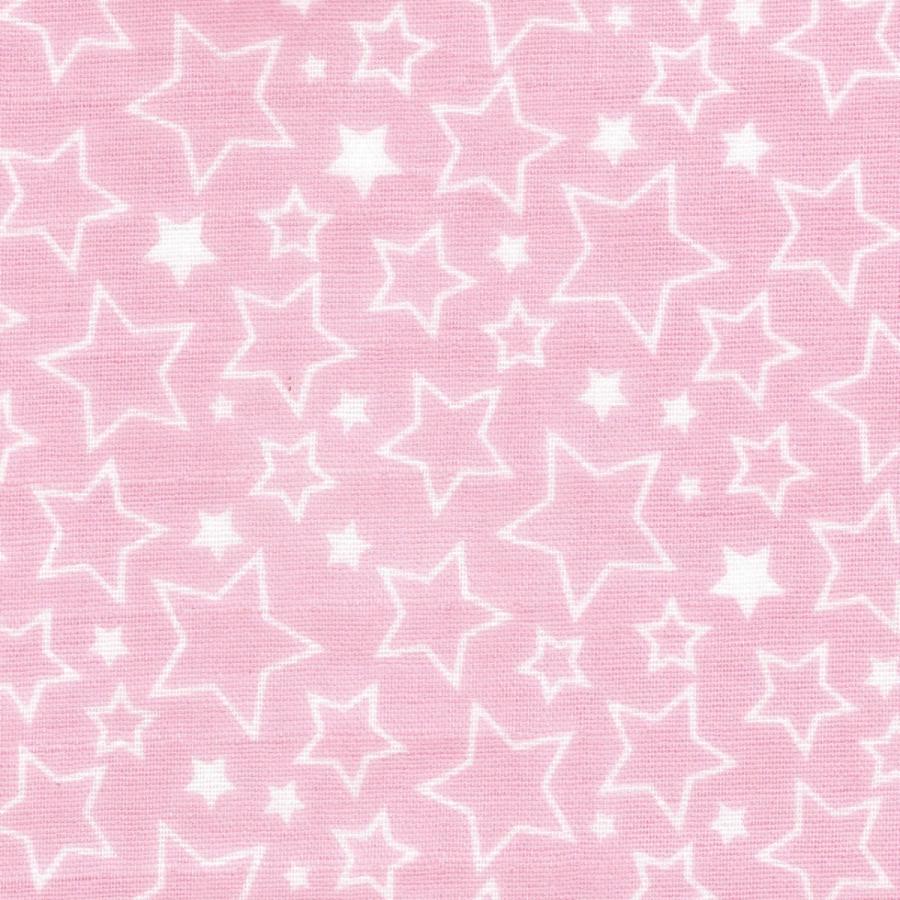 ダブルガーゼプリント バラエティースター 星 ピンク系 3色 1m単位 ポイント Oa 生地商フエンツ布人 通販 Yahoo ショッピング