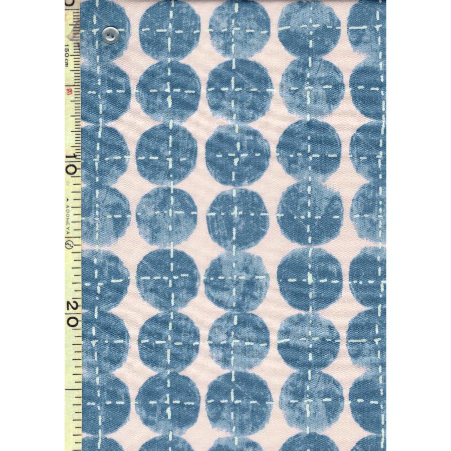 オックス SashikoDot 刺し子風ドット サックスブルー系ドット 4