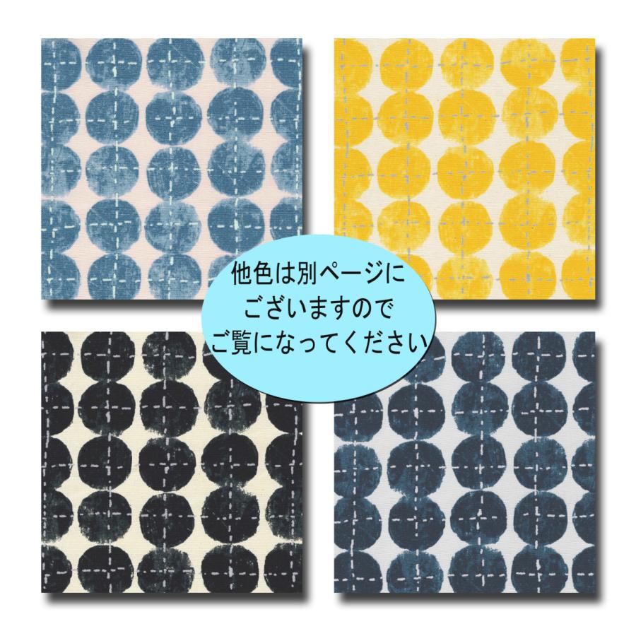 オックス SashikoDot 刺し子風ドット サックスブルー系ドット 4色 1m