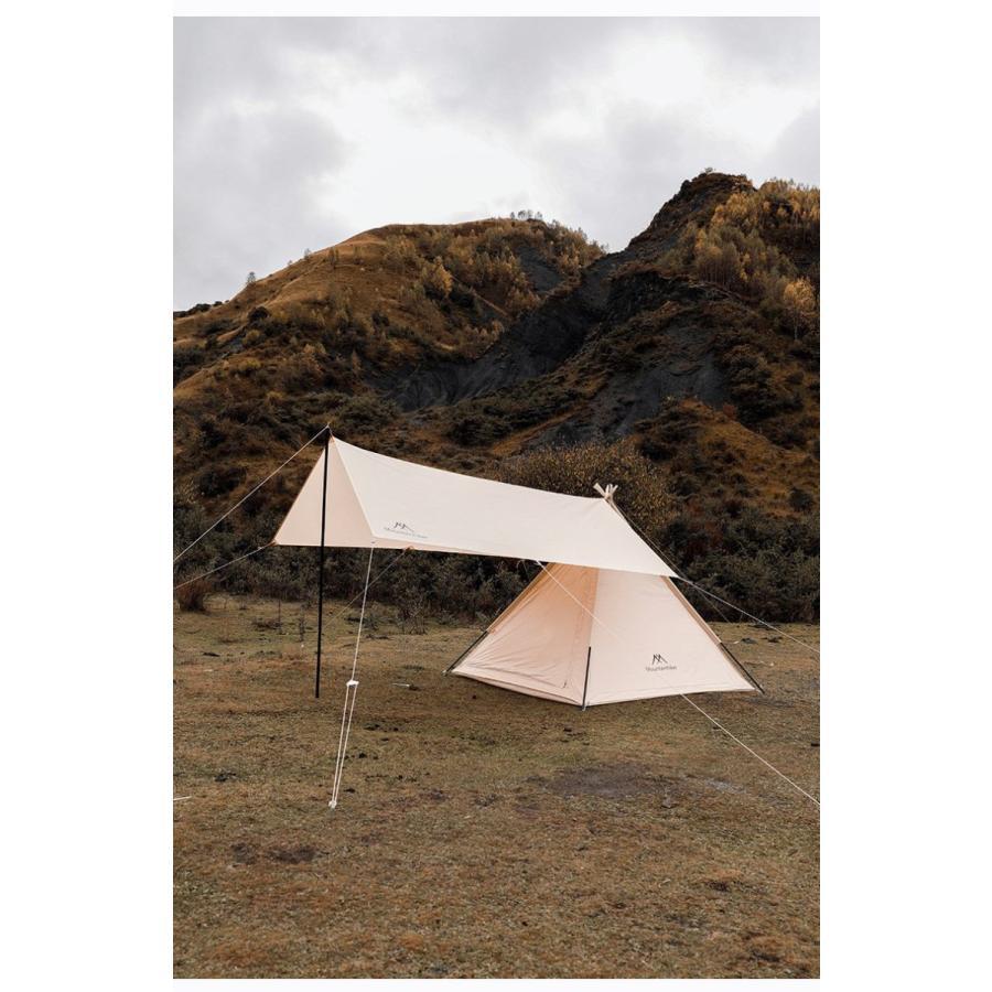 Mountainhiker ワンポールテント ポールテント タープ付き 2?4人 Mountainhiker ワンポールテント ポールテント タープ付き 2?4人