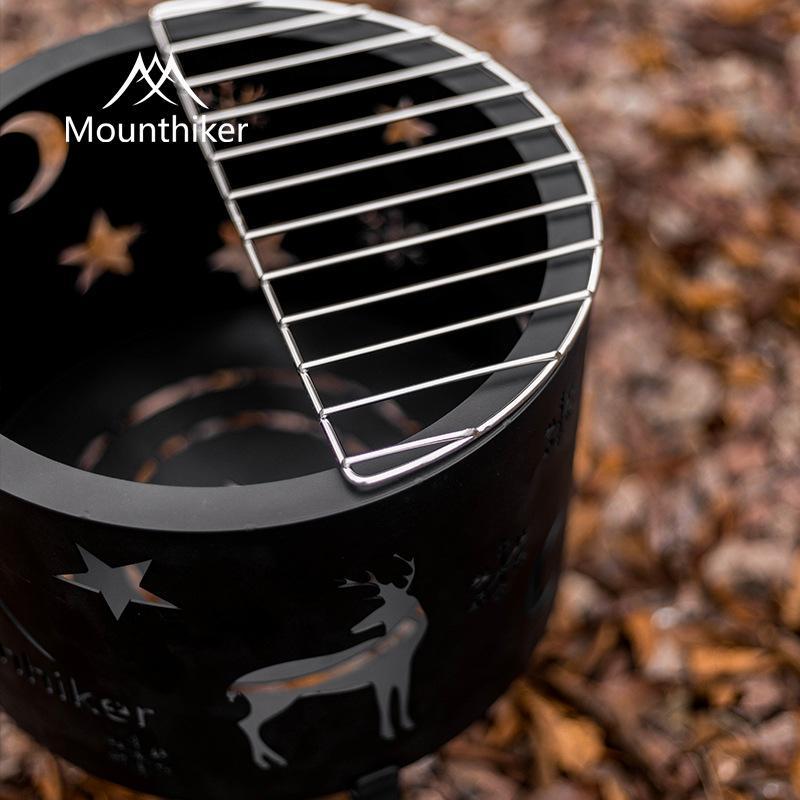 Mountainhiker 星々焚火台 焚き火台 糜鹿 コンパクト キャンプ用品 折りたたみ 持ち運び BBQ オシャレ 星 バーベキュー 組立簡単 ソロキャンプ 収納袋付き｜nunose｜07