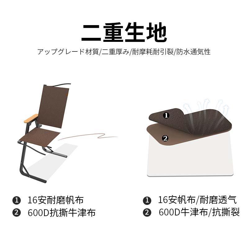 アウトドアチェア ハイランダー リクライニングローチェア 折りたたみ椅子 いす キャンプ 1年保証 単体 折り畳み式 コンパクト アンドマイセルフ 簡単組立｜nunose｜04