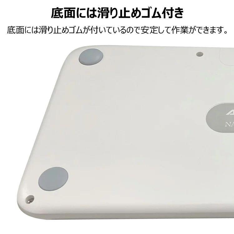 ワイヤレスキーボード Bluetooth 電池式 タイプライター 丸形 英語配列 静音 タブレット 軽量Keycap PC スマートフォン iPhone iPad Android｜nunose｜10