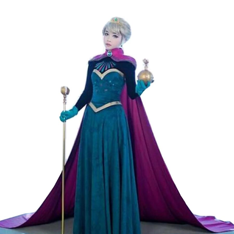エルサ アナ ドレス 大人 衣装 戴冠式 雪の女王 コスプレ エルサ アナ ドレス 大人 衣装 戴冠式 雪の女王 コスプレ