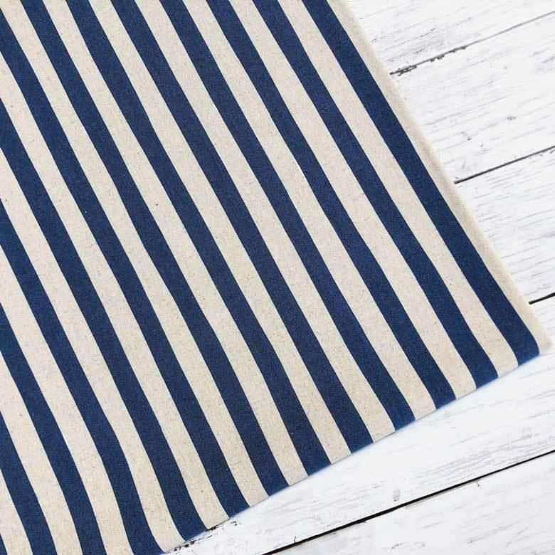 10センチ単位 日本製 ストライプの綿麻キャンバス ネイビー 生地 布 コットンリネン ストライプ 縦じま 柄 おしゃれ 入園 入学 男の子 商用利用 可 10ka n187n3 8 生地布地の専門店 Nunozuki 通販 Yahoo ショッピング