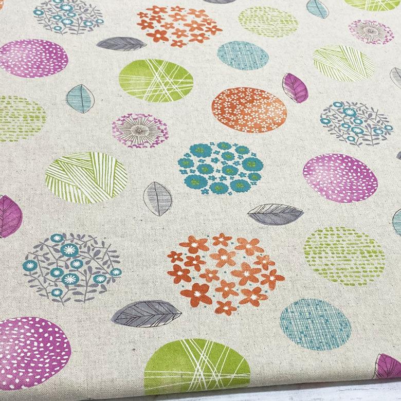 北欧風 生地 北欧サークル 綿麻キャンバス コットンリネン 50cm単位販売 商用利用可 木 森 花柄 北欧 柄 おしゃれ オシャレ 日本製 ヌノズキ 布好き Ma Skn67n00n4 生地布地の専門店 Nunozuki 通販 Yahoo ショッピング