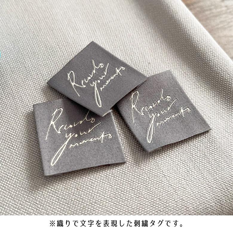 ハンドメイド刺繍タグ 【3枚セット】商用利用可 タグ アルファベット