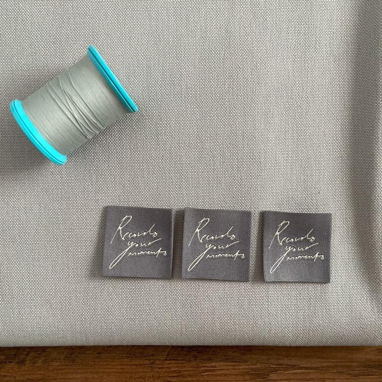 ハンドメイド刺繍タグ 【3枚セット】商用利用可 タグ アルファベット