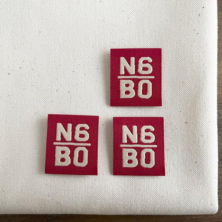 ハンドメイド刺繍タグ 【3枚セット】商用利用可 タグ アルファベット
