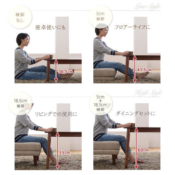 こたつダイニングセット Adolf2【アドルフ2】4点セット(テーブル+1P