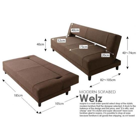 ソファベッド ソファーベッド コイルスプリングソファベッド Welz ウェルズ ソファ ベッド通販 Nuqmo 通販 Yahoo ショッピング