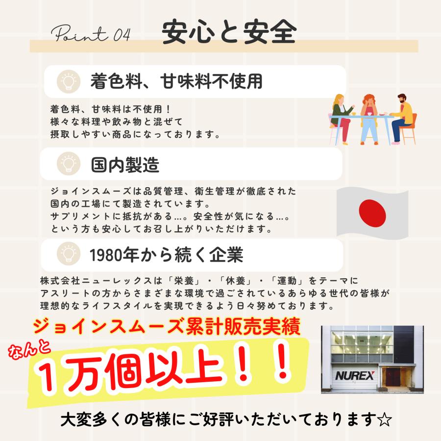 ジョインスムーズ　１５０ｇ　コラーゲン　国内製造　ヒアルロン酸　美容　スポーツ　関節　乾燥　溶けやすい　粉末　ペプチド　 |  | 05