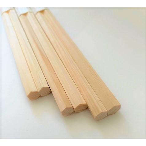 割り箸 国産 高級 帯 間伐材 桧 24cm桧六角箸/白帯巻 10膳 2ケまで