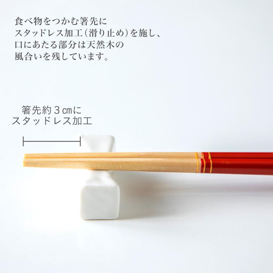 ほんとうにすべらないお箸 藤栄 23cm 箸 すべらない 食洗器対応 五角