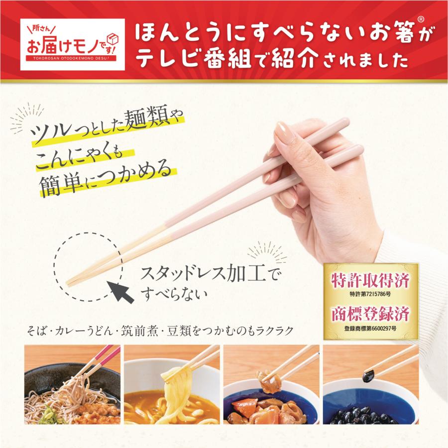 ほんとうにすべらないお箸 藤栄23cm 21cm 大人用 子供用 日本製 食洗器
