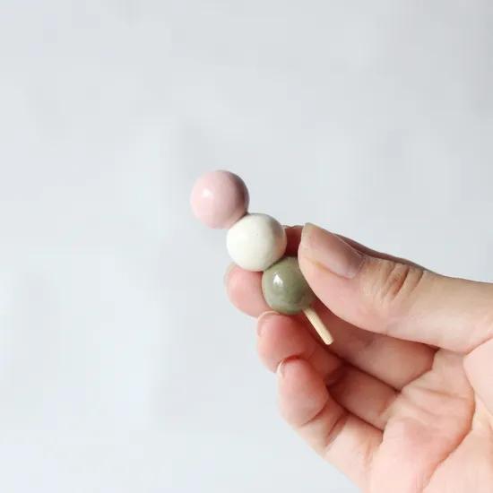 箸置き 箸置 陶器 和菓子シリーズ 3色団子 メール便可 |  | 02