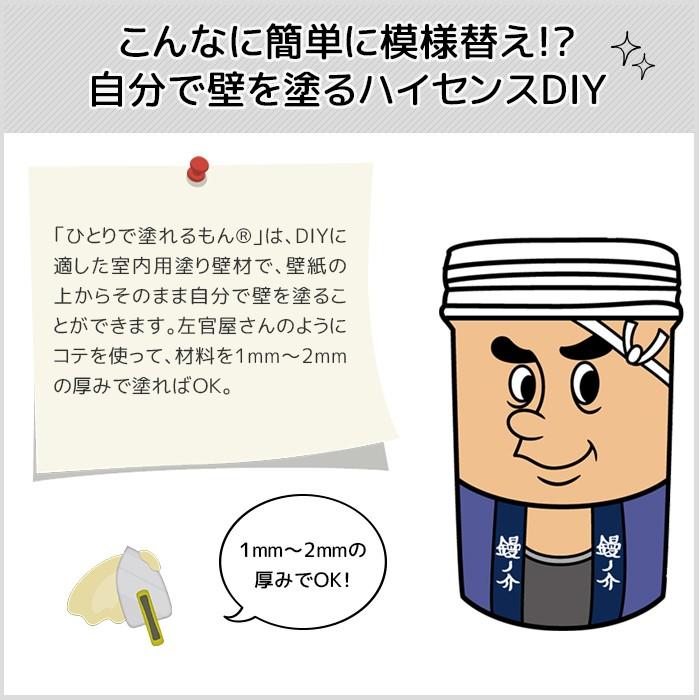 ひとりで塗れるもん 11kg 室内用塗り壁材 内装仕上げ材 漆喰 自然素材