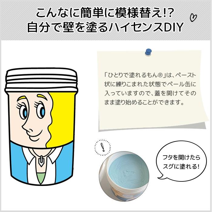ひとりで塗れるもん 11kg 室内用塗り壁材 内装仕上げ材 漆喰 自然素材