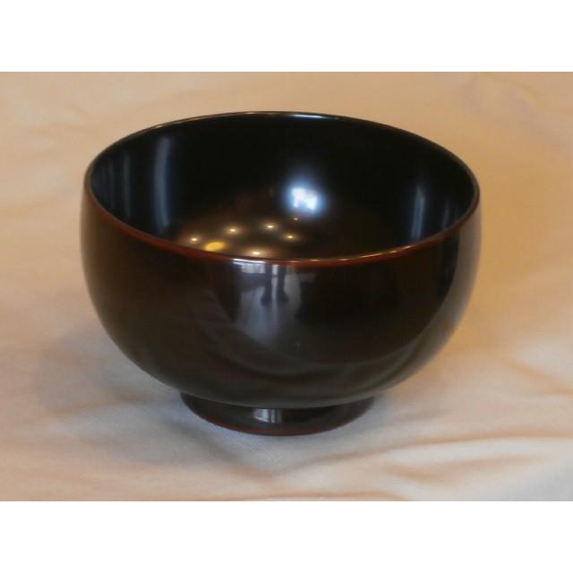 夫婦椀 和食器 ペア椀 お椀 木製 越前漆器 溜内朱 溜内黒 漆塗り くりぬき 布袋型 化粧箱入り 越前塗り 汁椀 ペア うるしぬり ギフト 内祝い_5