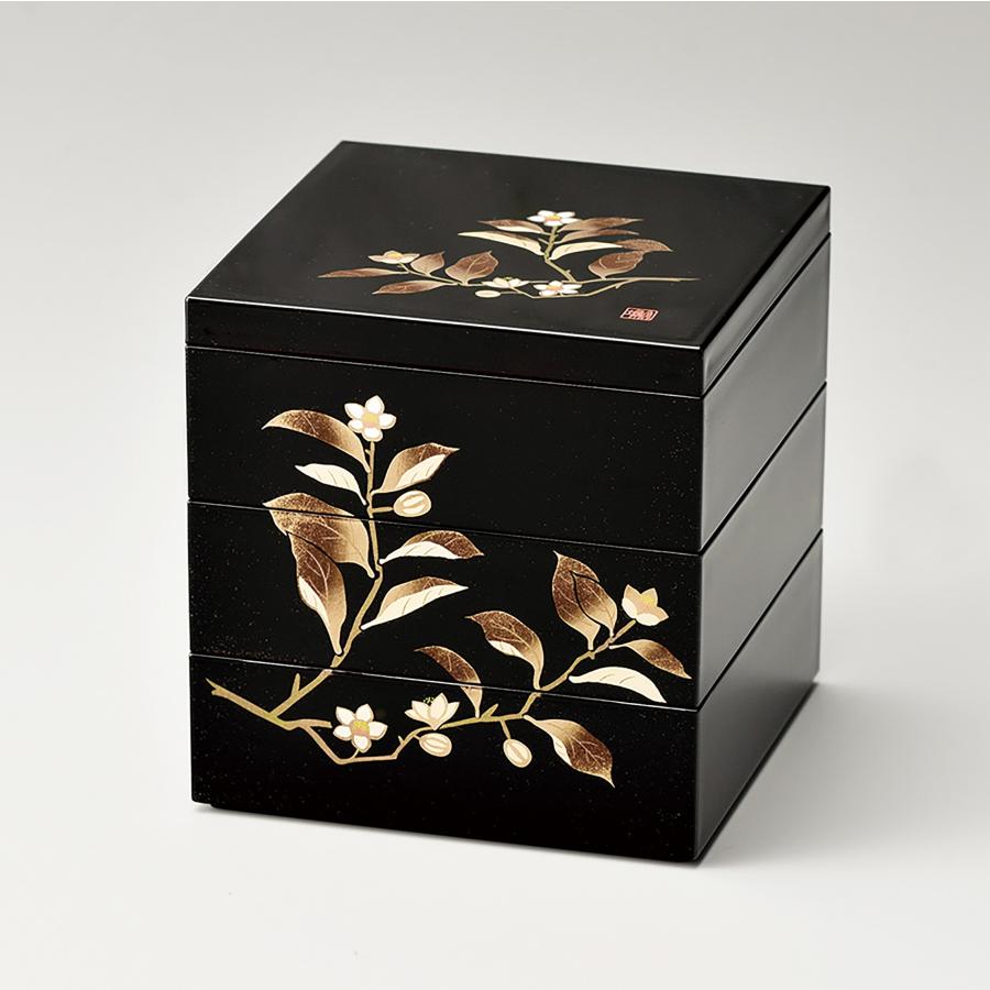 会津漆器】三段重箱 (会津塗 お重 三段重箱 (和食器 会津漆器 会津漆器】三段重箱 (会津塗 お重 三段重箱 (和食器 会津漆器