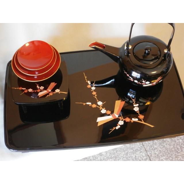 お屠蘇セット 屠蘇器 おとそセット 酒器 和食器 会津漆器 黒 