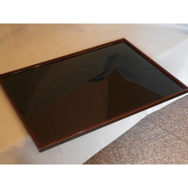 長手盆 紫檀 角盆 天然木 トレー お盆 漆塗り 漆器 長手盆 紫檀 角盆