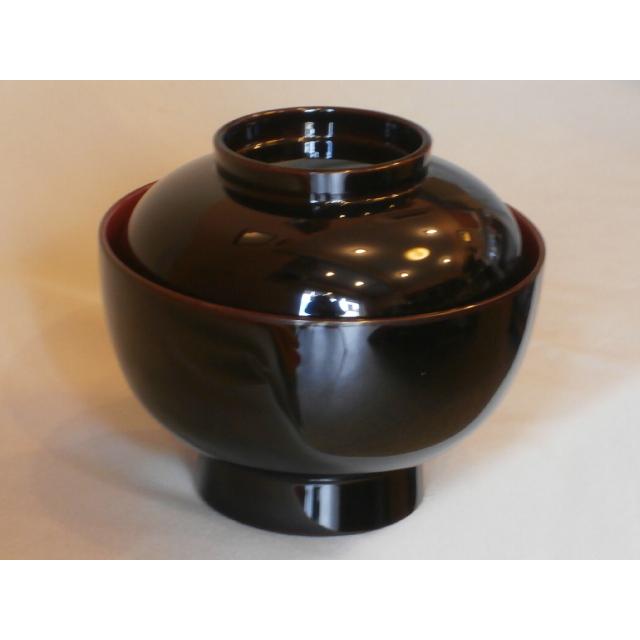 美品 越前塗 お椀 6客セット 蓋付き 汁椀 漆器 和食器 お雑煮 お茶事 節分 雑煮椀 和食器 蓋付き 椀 煮物椀 木合 溜内朱 漆塗り 越前漆器 お好み